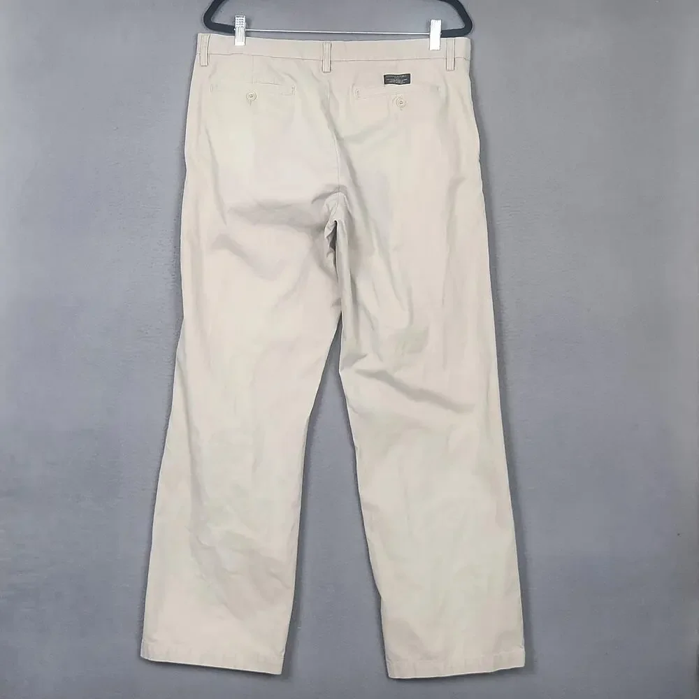 Banana Republic Pants Mens 36x34 Beige Dawson Chino 100% Cotton Casual Classic